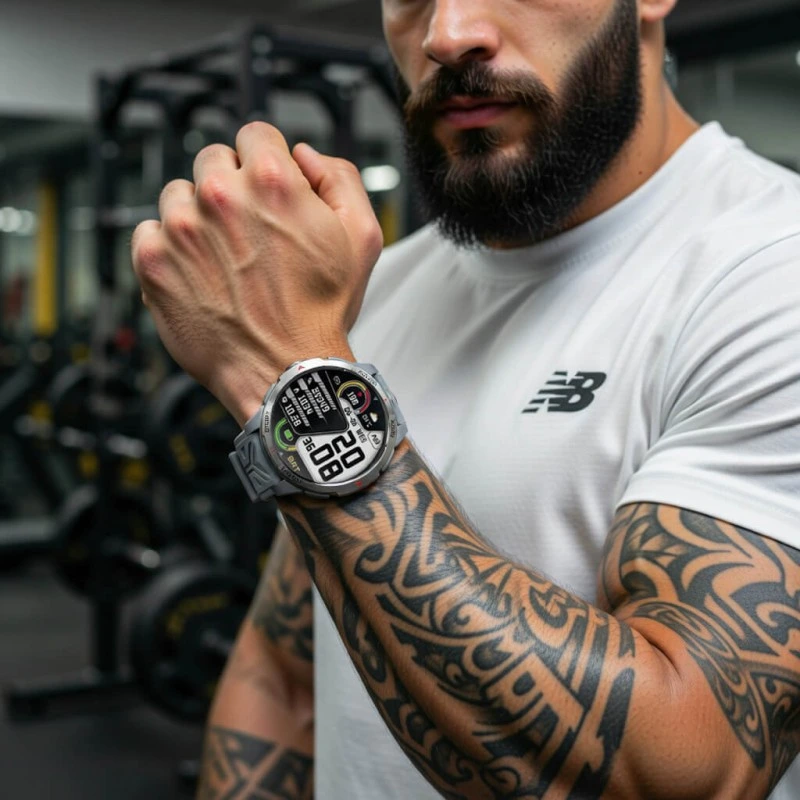 Smartwatch Microwear KT88 - Grey Silicone