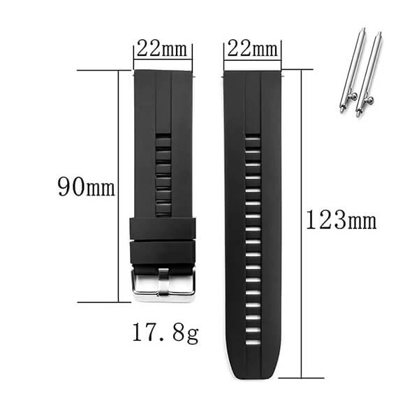 Bakeey  Λουράκι Milan Stainless Steel ΄ 22mm με Quick Release- Silver Steel