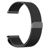 Bakeey Λουράκι ΜΕΤΑΛΛΙΚΟ Milan 22mm με Quick Release- Black Steel