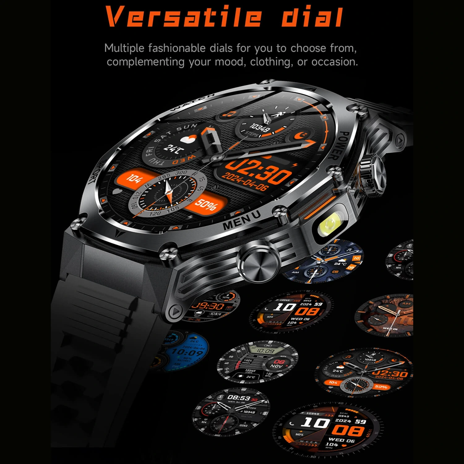 Smartwatch Microwear AK82 - Silver Steel