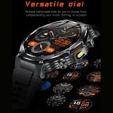 Smartwatch Microwear AK82 - Silver Steel
