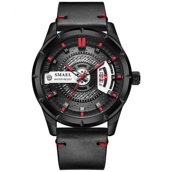 SMAEL 9011 Sports Watch Military Dual Display - Black Red