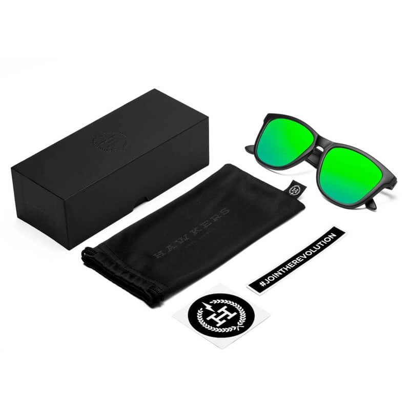 HAWKERS Carbon Black - Emerald One / Polarized