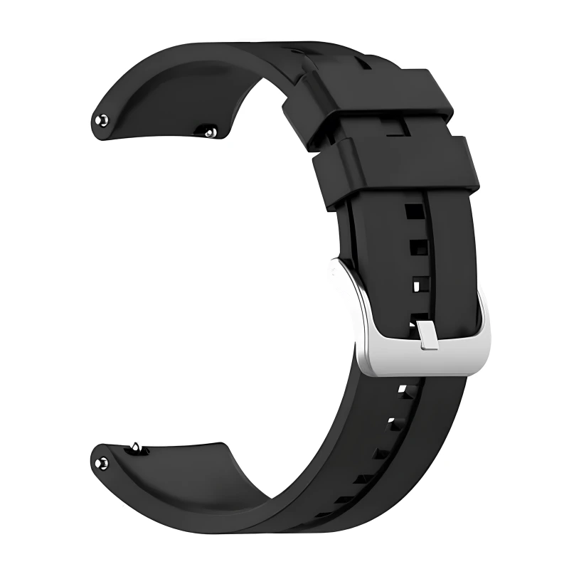 Bakeey Λουράκι ΣΙΛΙΚΟΝΗΣ 22mm με Quick Release - Black