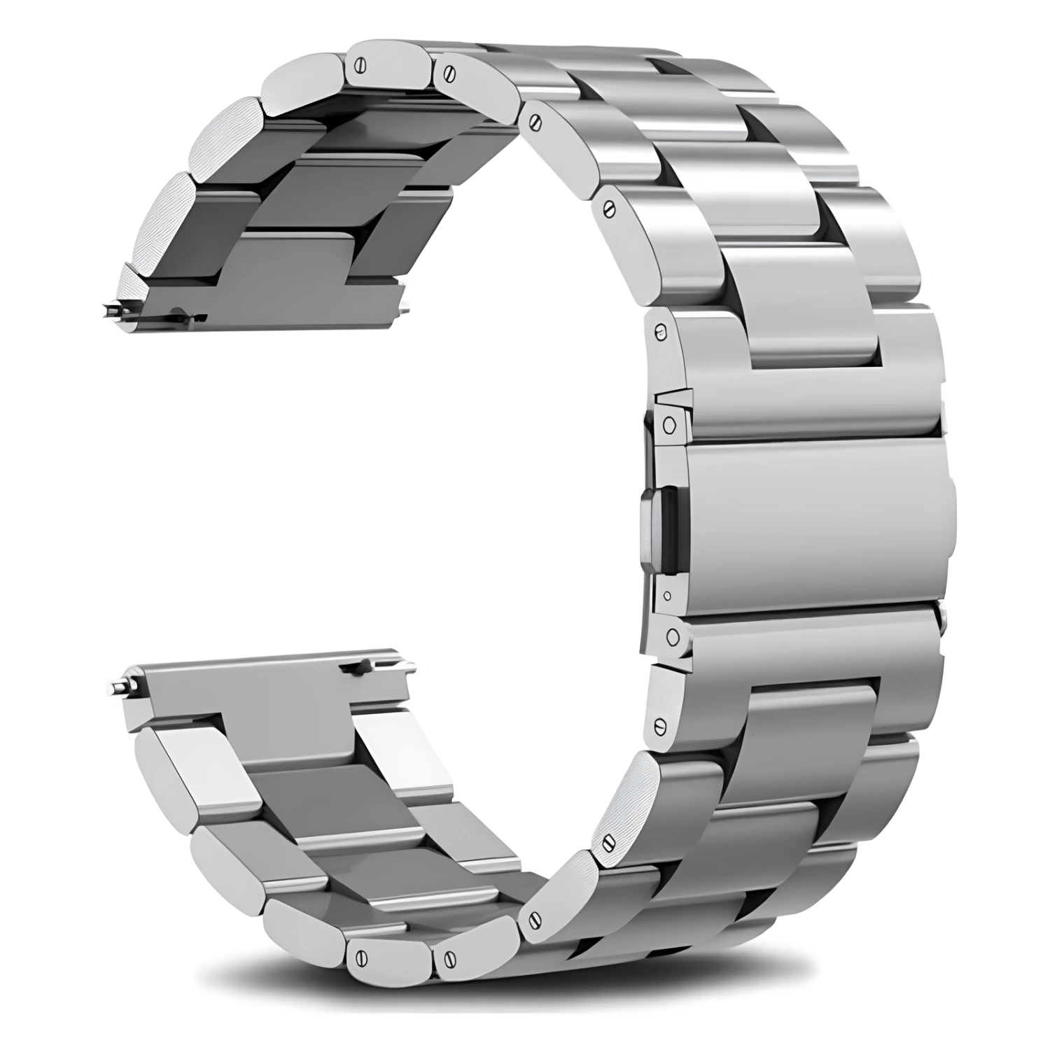 Bakeey  Λουράκι Stainless Steel 22mm με Quick Release - Silver Steel