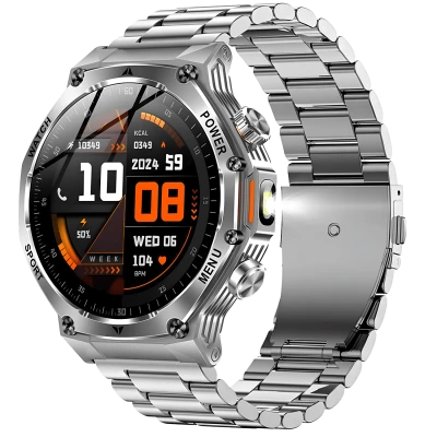 Smartwatch Microwear AK82 - Silver Steel