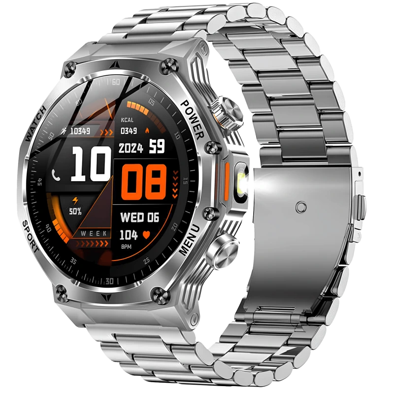 Smartwatch Microwear AK82 - Silver Steel