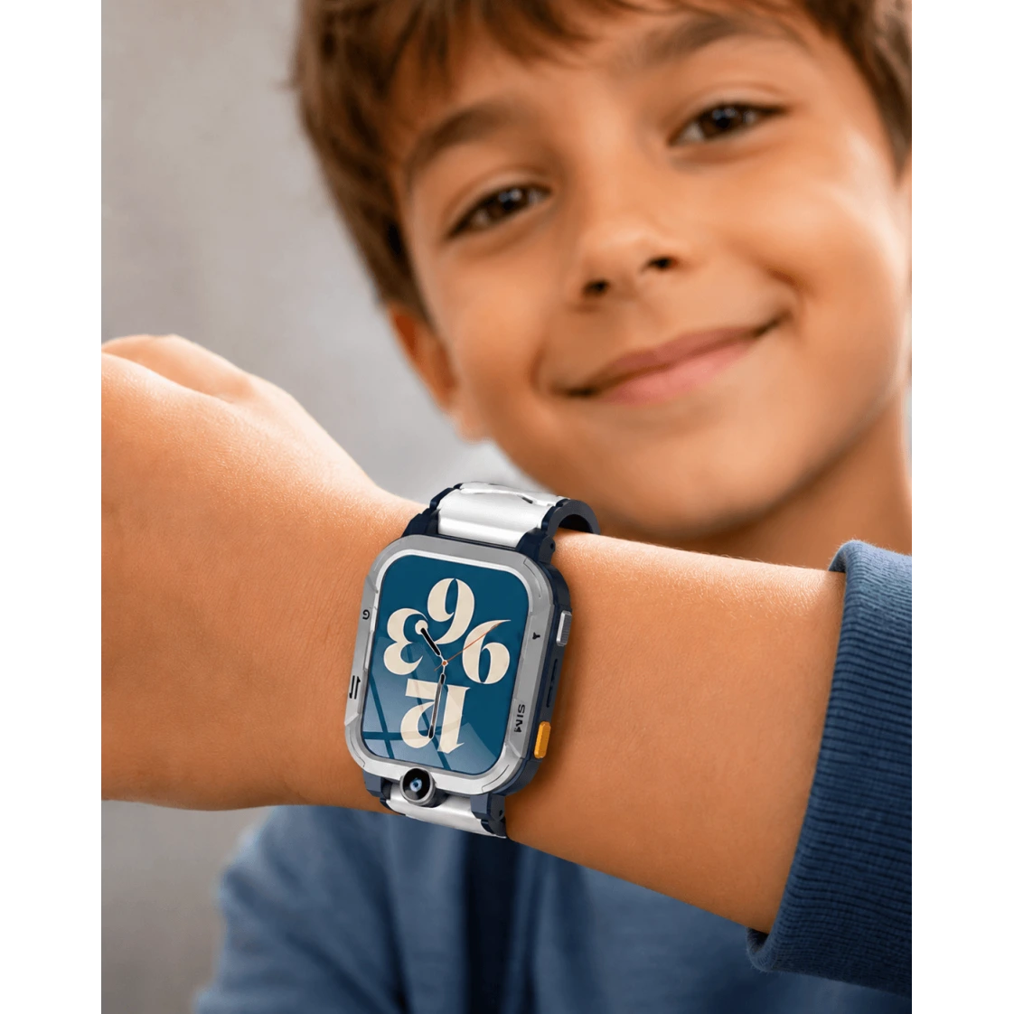 Smartwatch Microwear Y86 4G GPS WIFI - Grey Silicone